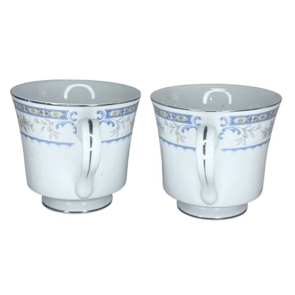 Sakurai GARDEN Fine Porcelain China Footed Tea Coffee Cups Lot-2 Japan Vintage - Picture 2 of 6